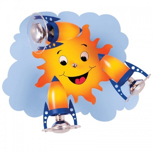 Hellux Słoneczko 3xE14 Lampa sufitowa dziecięca 514.14.08 514.14.08