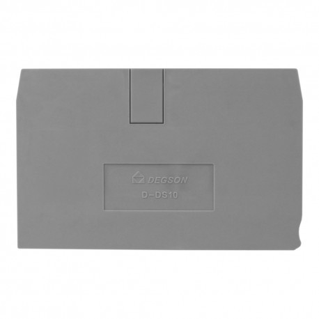 DEGSON Płytka końcowa do złączki szynowej 10mm2 DS10 DGN 4067 D-DS10-01P-11-00A(H)
