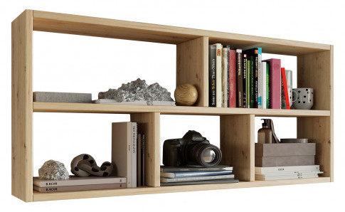 Minimalistyczna półka ścienna na książki artisan S8-T33