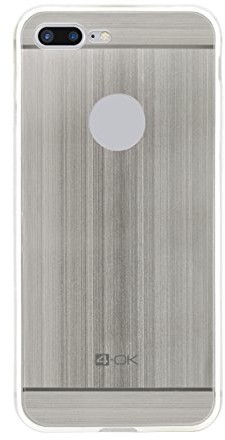 4-OK 4-OK metalowe etui ochronne do Apple iPhone 7 Plus, kolor srebrny MTI7PS