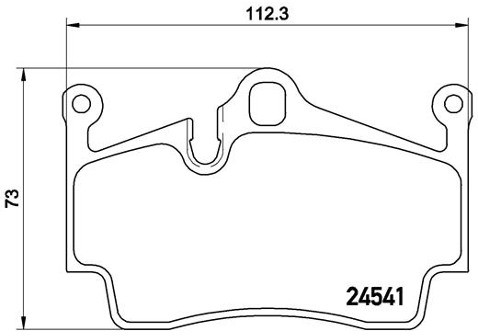 BREMBO Zestaw klocków hamulcowych, hamulce tarczowe P 65 028