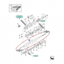 NEW HOLLAND CASE ŚLIMAK KŁOSOWY DO TX68 80453130 80453130
