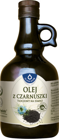 Oleofarm Olej z Czarnuszki Tłoczony na Zimno 500ml -