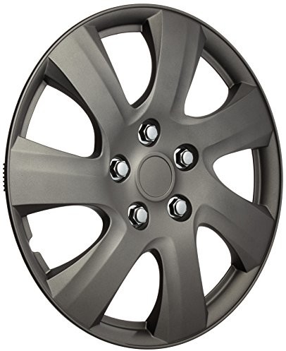 Autostyle Samochód Style PP 1216 MG zestaw ozdobne kołpaki na koła Carolina 16-cali, matowa, Gunmetal KT1021-16MGM