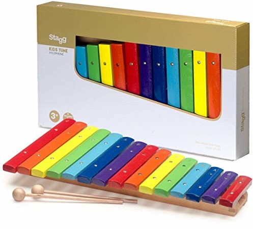 Stagg XYLO-J15 RB ksylofon z 15 kluczami tęcza 20033
