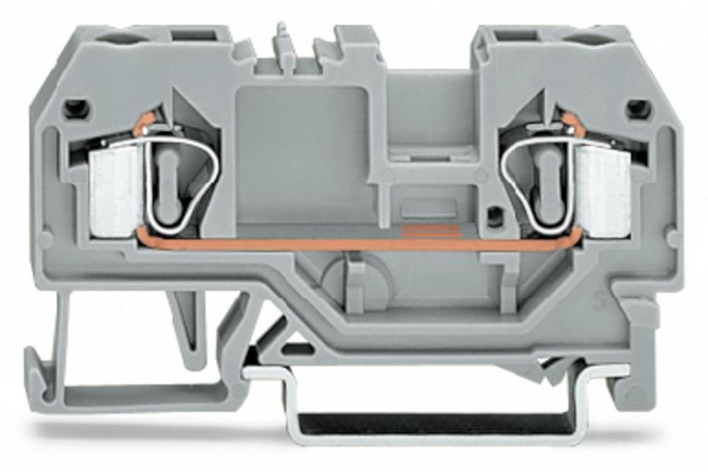 Wago Terminal przepustowy 6 mm Sprężynowe Alokacja L szary 281-901 50 szt 281-901
