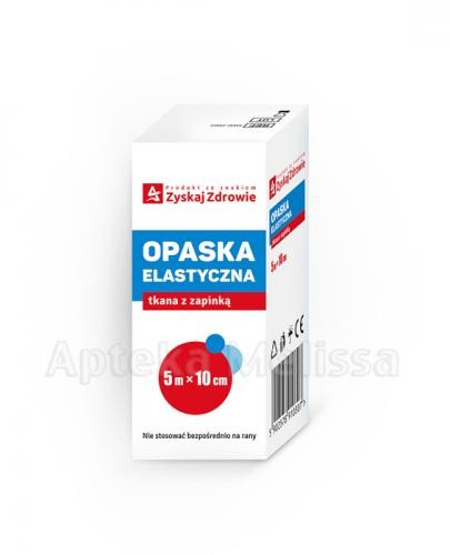 ZYSKAJ ZDROWIE SP. Z O.O. ZYSKAJ ZDROWIE SP Z O.O OPASKA ELAST.TKANA 5M X 10CM Z ZAPINKA ZYSKAJ ZDROWIE 9082602