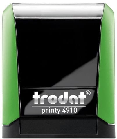 Trodat Pieczątka automat 4910 zielona - poduszka czarna 26X9mm /TRE-4910ZIWCA/ UN190-4