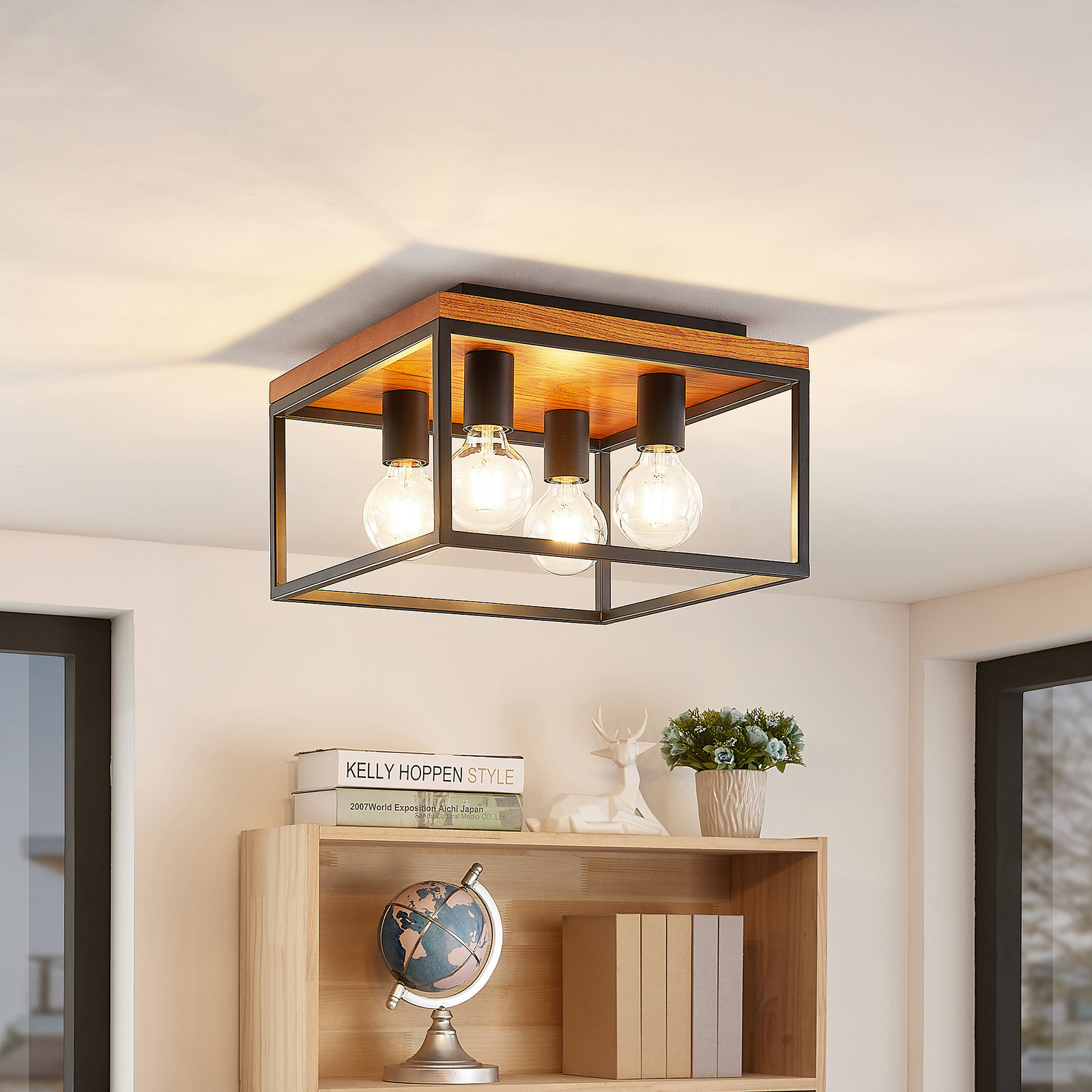 Lindby Miravi lampa sufitowa, 4-punktowa
