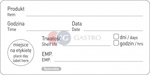 Hendi Nowość Naklejki Food Safety 