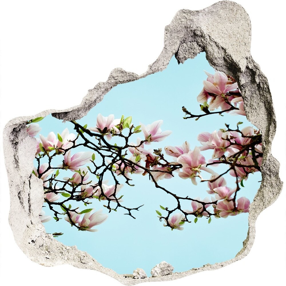 Wallmuralia.pl Samoprzylepna dziura naklejka Kwiaty magnolii