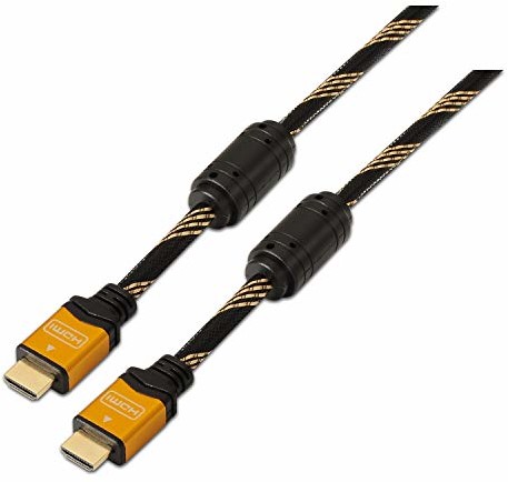 AISENS aisens A119  0111  High Speed HDMI kabel z Ferrit HEC (1,8 m, 3d i Ethernet, odpowiedni do Full HD/3d/1080p/2160p), czarny A119-0111