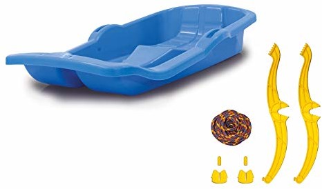 Jamara 460365 460365-Snow Play Bob Karol z hamulcem 80 cm układ kierowniczy danego hamulca ręcznego, linka do ciągnięcia, aerodynamiczna konstrukcja, ergonomiczne siedzenie, wytrzymałe tworzywo sztucz