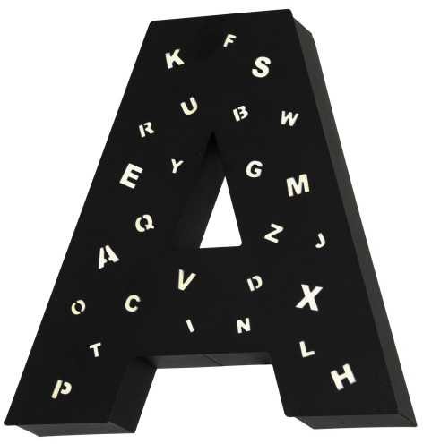 Aldex Kinkiet lampa ścienna Literka A z dziurkami 2x40W E14 biała 797S/D/A