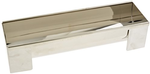 Patisse Dzienniki rynna 13920 ochronna od deszczu do drewna ze stali nierdzewnej Srebrny 30 x 8 x 6,5 cm 13920