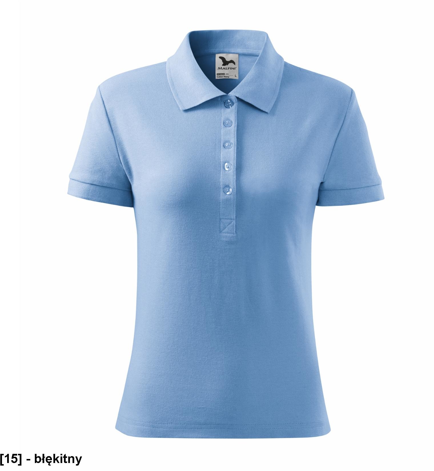 ADLER MALFINI Cotton Heavy 216 - Koszulka polo damska, 220 g/m, 12 kolorów - XS-2XL Cotton Heavy 216