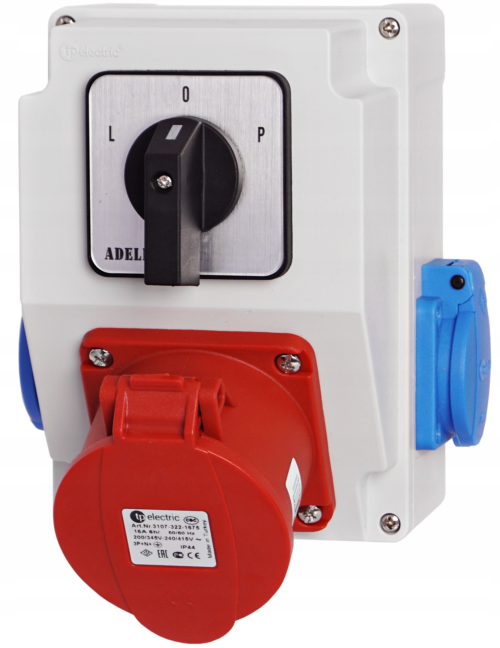 Rozdzielnica Skrzynka Budowlana 16A 5P 2X230V L0P