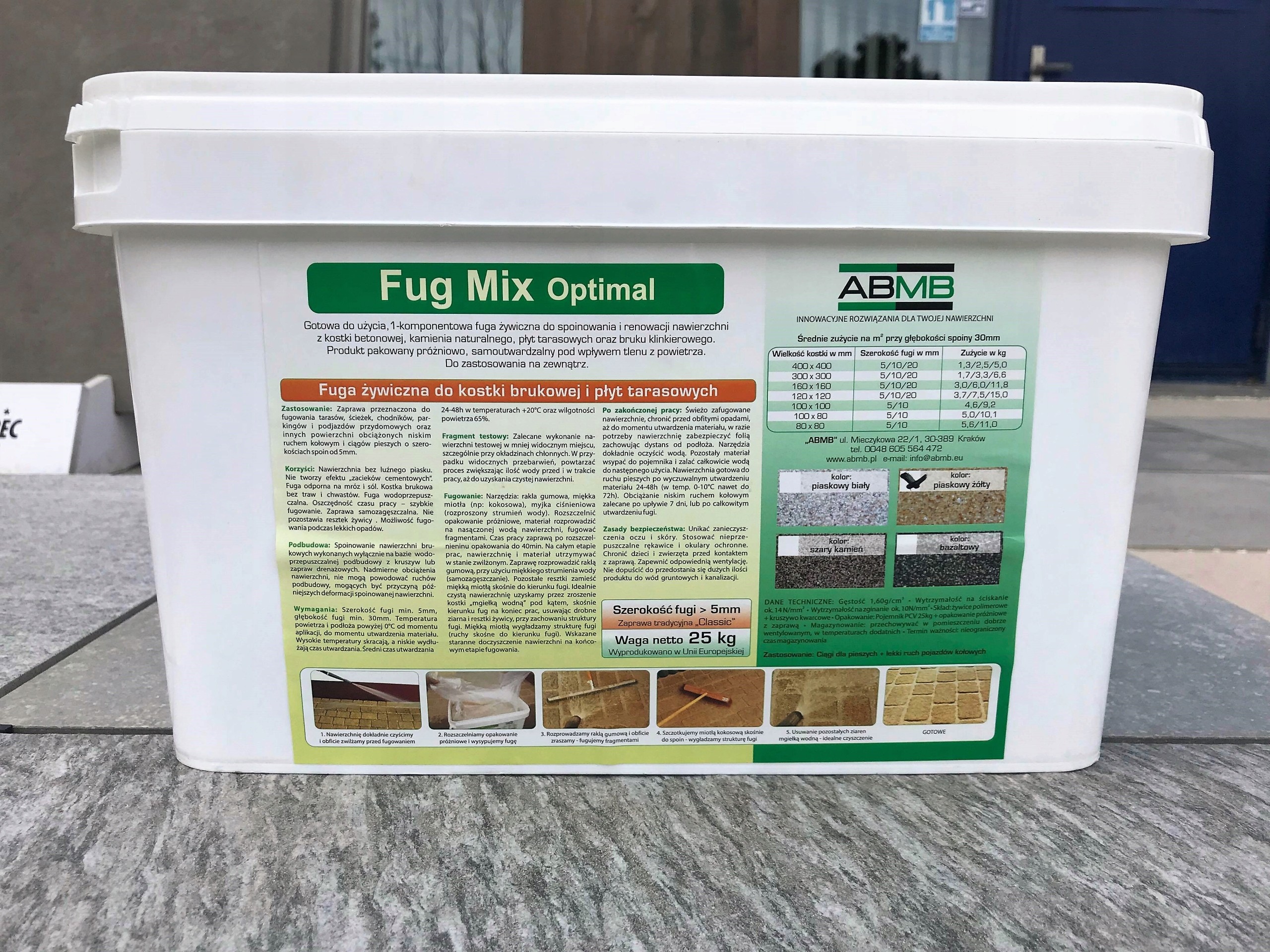 Fug MIX Classic Fuga Szary Kamień Do Kostki I Płyt