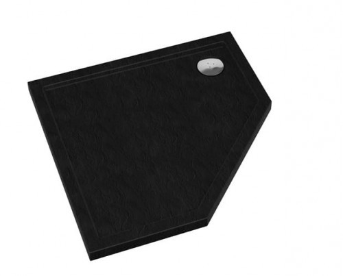 Schedpol SCHEDLINE COLLECTION SCHEDLINE COLLECTION Brodzik pięciokątny SHARPER BLACK STONE 90x90x5 z systemem STANDARD PLUS 3S.S1PK-9090/C/ST 3S.S1PK-9090/C/ST