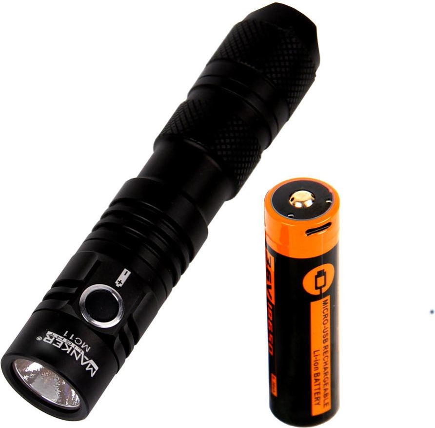 Manker Latarka MC11 1300lm Cree XPL LED Cool White + akumulator 14500 Manker 320808.uniw/0