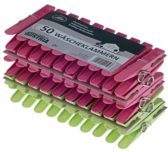 Keim zestaw 50 klamerek z tworzywa sztucznego, z stabilną sprężynką 400503