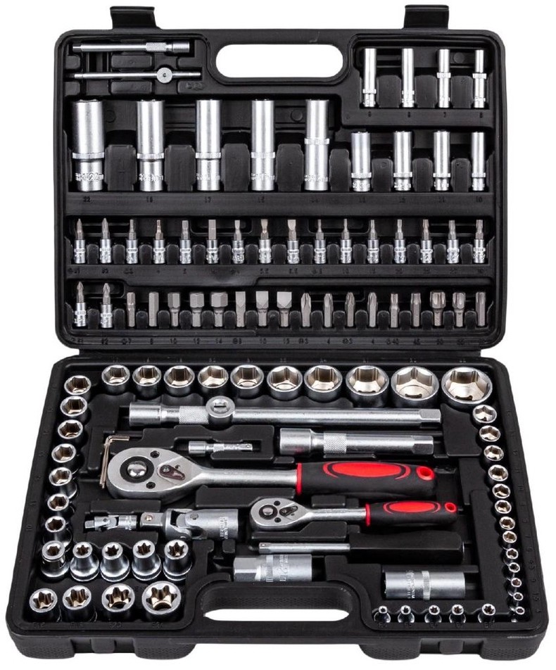 ZESTAW 108 KLUCZY KLUCZE NASADOWE TORX NARZEDZIOWY