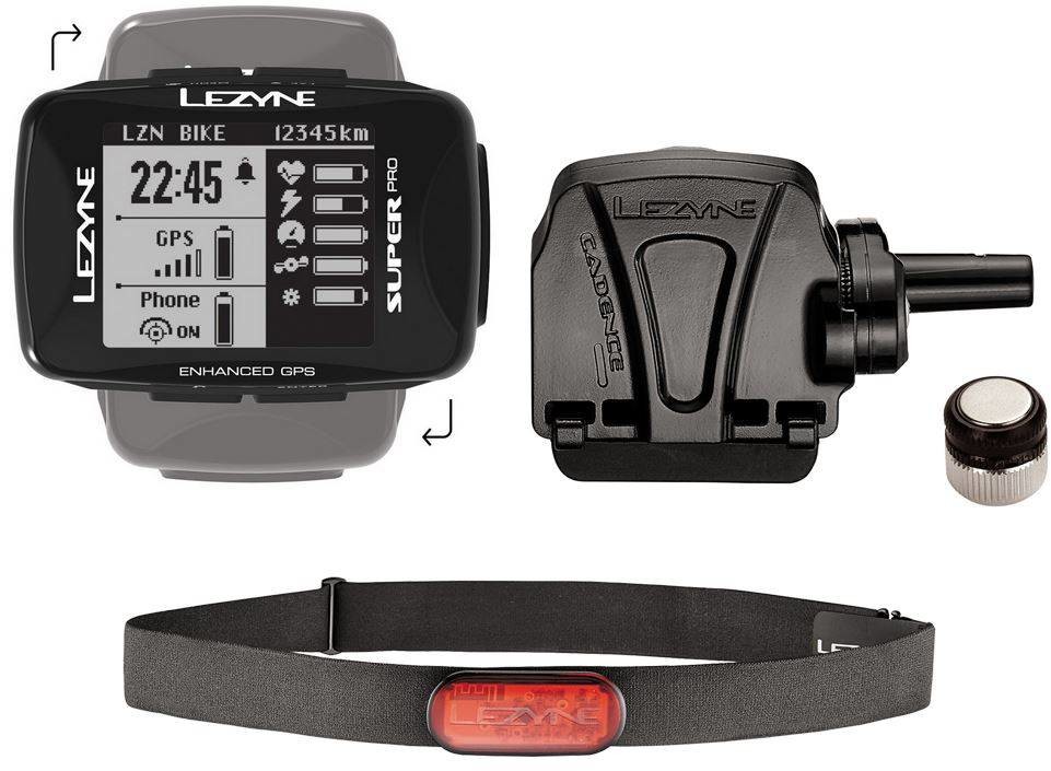 LEZYNE SUPER PRO GPS HRSC LOADED LZN-1-GPS-SPR-V304-HS