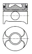 NÜRAL Tłok kompletny NÜRAL 87-117900-00