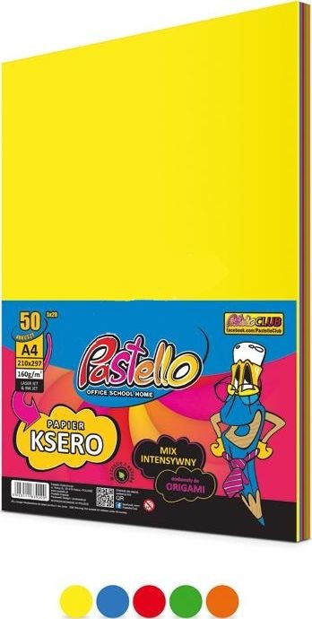Pastello Papier ksero A4 160 gr mix 50 arkuszy INTENSIV Pastello AB270PTL