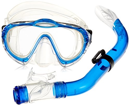 Mares Sharky snorkelowania zestaw dla dzieci z maską i fajka do nurkowania, niebieski 0792460048073