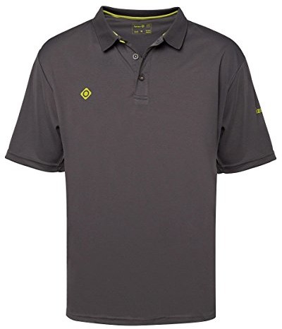 IZAS IZAS Męska koszulka polo Ordesa, z krótkim rękawem wielokolorowa ciemnoszary/limonkowy M 8434076483122