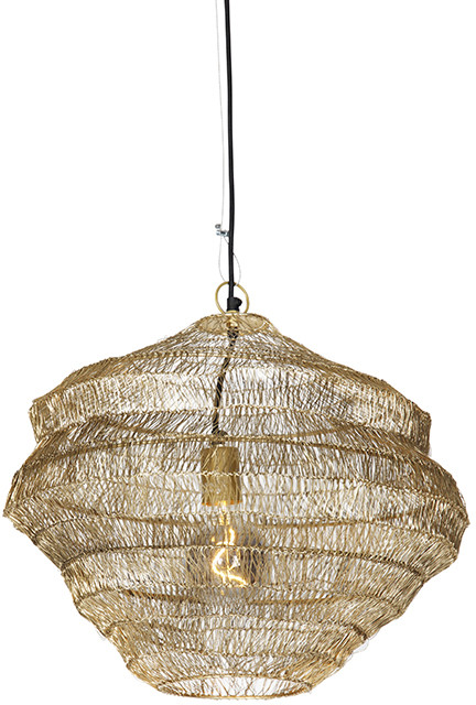 QAZQA Orientalna lampa wisząca złota 45 cm x 60 cm - Vadi