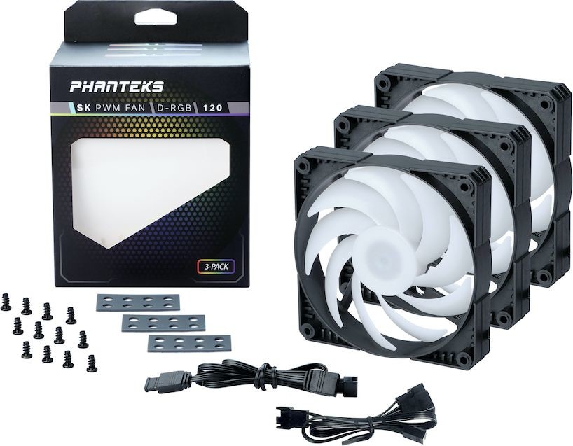 Phanteks SK PWM 120 mm D-RGB 3-pack PH-F120SK_DRGB_PWM_3P PH-F120SK_DRGB_PWM_3P