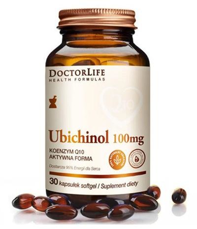 DOCTOR LIFE DOCTOR LIFE Ubichinol 100 mg 30 kaps Aktywna forma koenzymu Q10