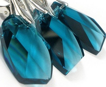 Arande SWAROVSKI kolczyki+wisiorek INDICO AVANTE SREBRO 1557568583