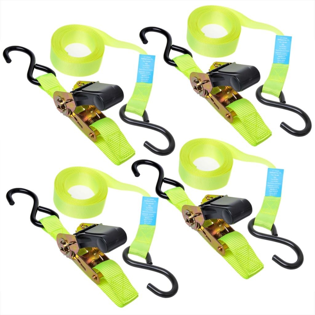 PAT Europe ProPlus 4 pasy mocujące z grzechotką + 2 haki, 5 m, 320205