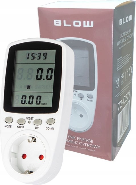 Watomierz Licznik Prądu Miernik Zużycia Energii