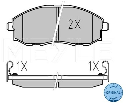Wulf Gaertner Autoparts Zestaw klocków hamulcowych, hamulce tarczowe Wulf Gaertner Autoparts 025 235 3617/W
