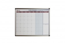 Allboards Planer miesięczny suchościeralny w ramie aluminiowej 90x60 cm PL96M