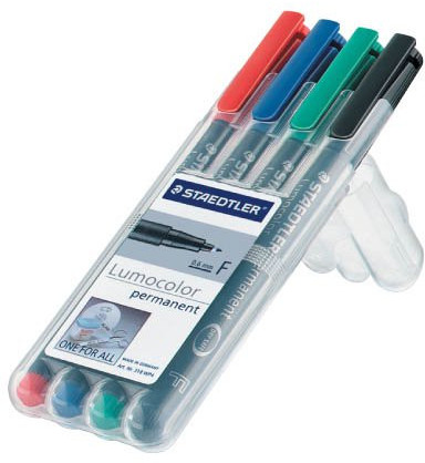 Staedtler Foliopis Lumocolor kpl. 4 kolorów S 313 WP4