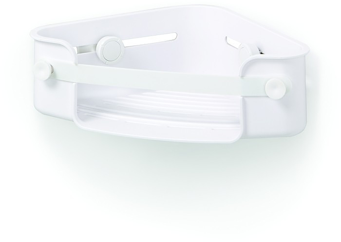 Umbra Flex Gel Lock Biała Półka Narożnikowa Pod Prysznic Plastikowa