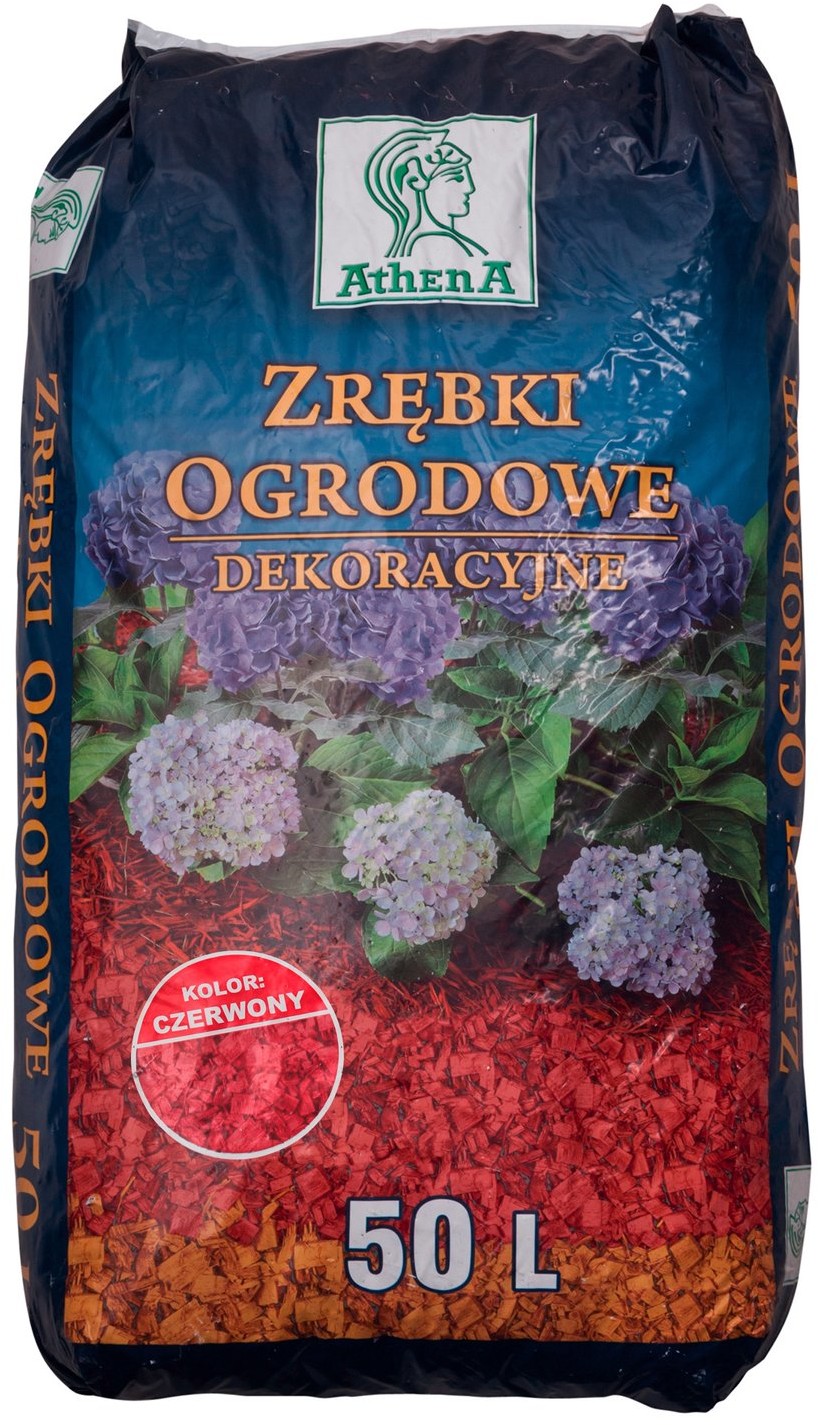 Athena Athena Zrębki dekoracyjne czerwone 50 l