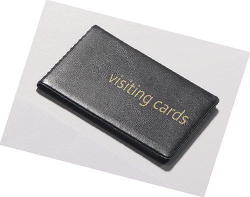 Wizytownik na 24 wizytówki lub karty magnetyczne pvc czarny