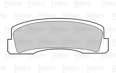 VALEO Zestaw klocków hamulcowych, hamulce tarczowe 301389