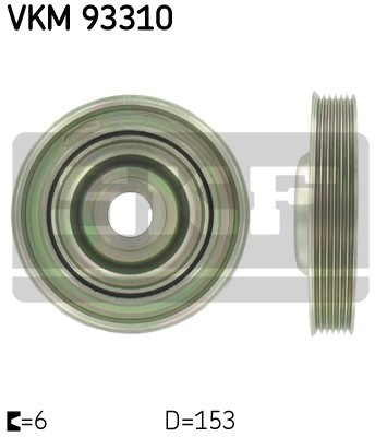 SKF Koło pasowe, wał korbowy VKM 93310