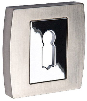 Nomet Szyld drzwiowy Laura QR na klucz stal nierdzewna/chrom