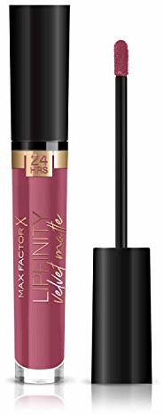 Max Factor Lipfinity Velvet matowa, długotrwała pomadka do ust z pielęgnacyjnym działaniem, 1 opakowanie (1 x 4 ml)