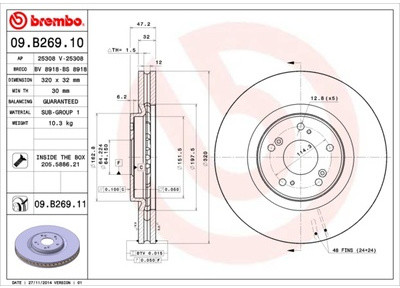 BREMBO 09.B269.11 09.B269.11