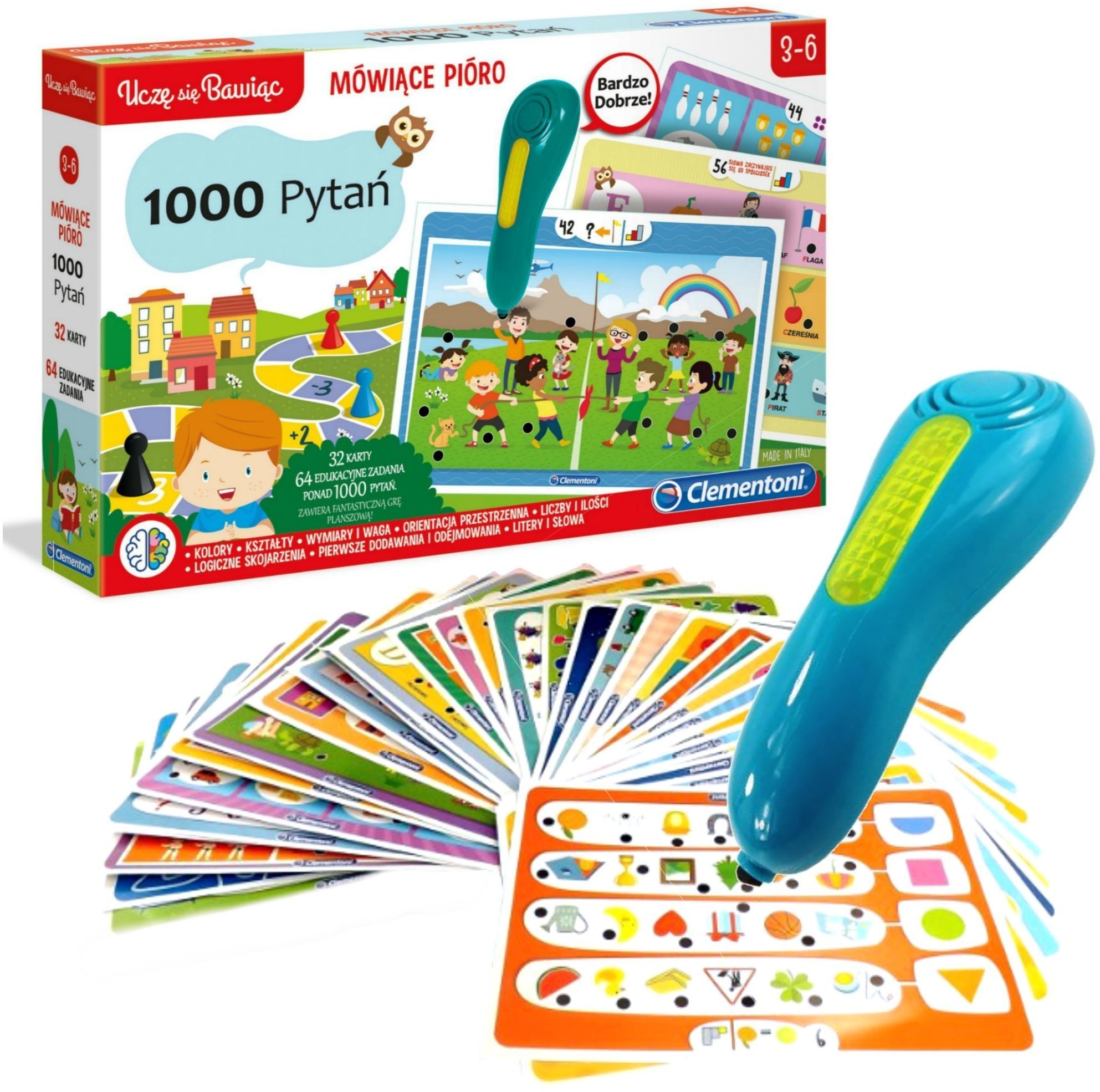 Clementoni Mówiące pióro 1000 pytań 50653
