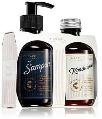 Curapil Zestaw upominkowy na porost włosów dla mężczyzn 2 x 200 ml
